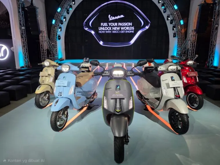 Vespa Primavera dan Sprint Kini Mengusung Mesin 180cc yang Lebih Bertenaga